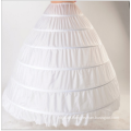 6 Hoops Tutu Chiffon Puffy Petticoat Weiß Ballkleid Petticoats Braut Petticoats
